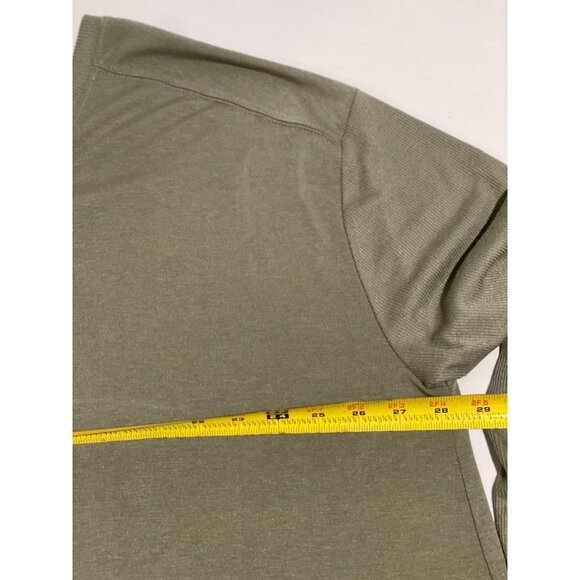 Falls Creek Womens Plus Size 2X Olive Green Tunic Top With Ribbed Sleeves - Picture 13 of 14